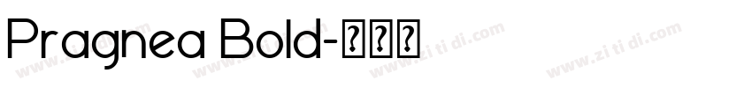 Pragnea Bold字体转换 Pragnea Bold字体转换